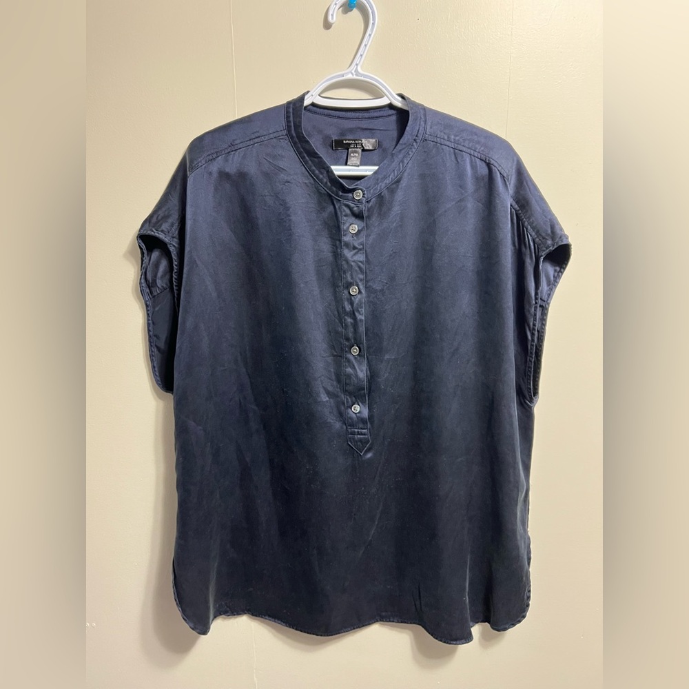 Woman’s Navy Blue Casual Shirt